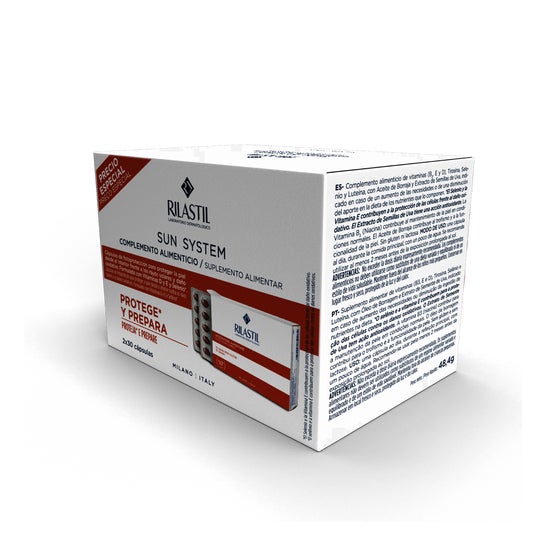 Rilastil Sun System Protección Solar Oral 2x30 caps