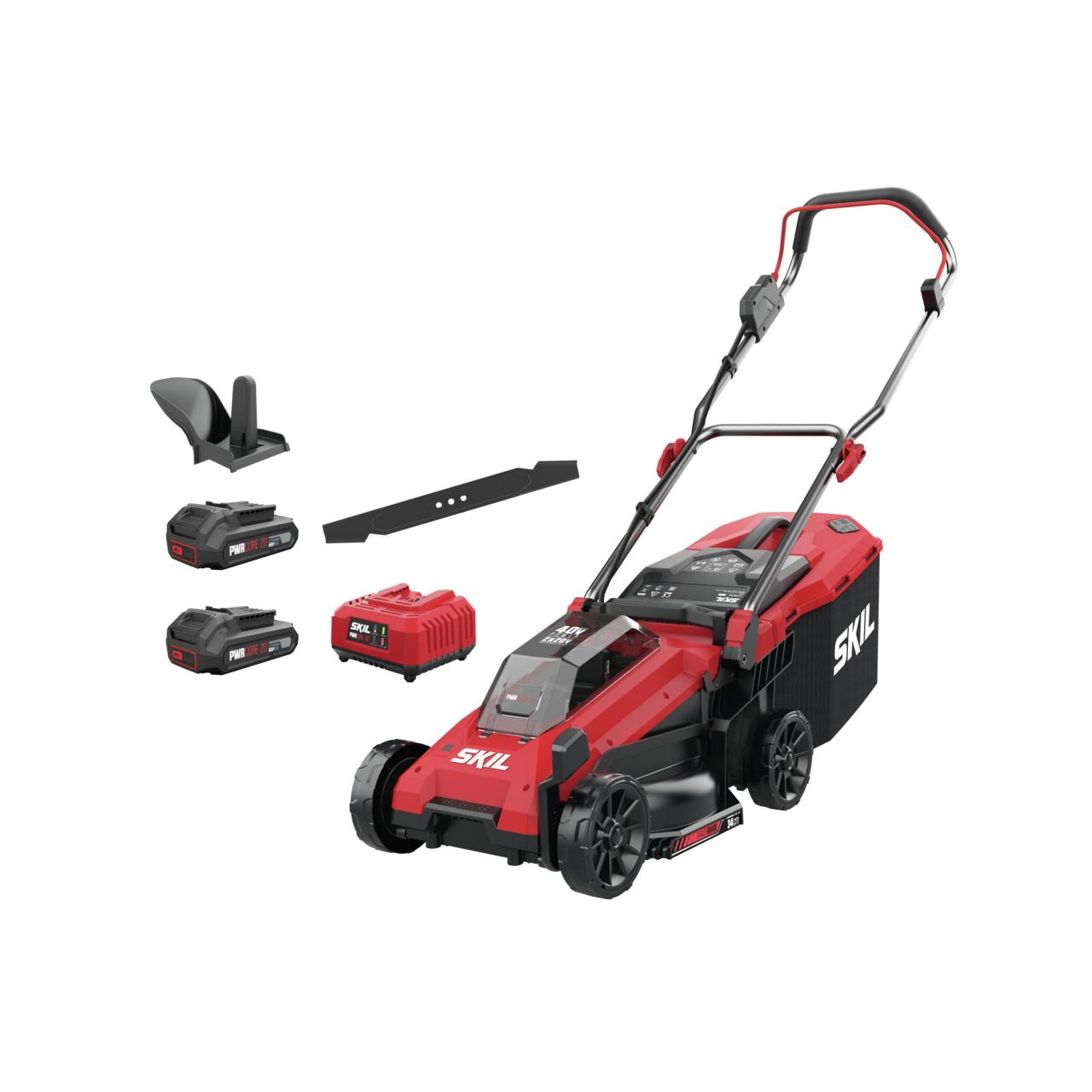 0130 BA Cortacésped a batería 2x20V - 2,0Ah «Brushless»