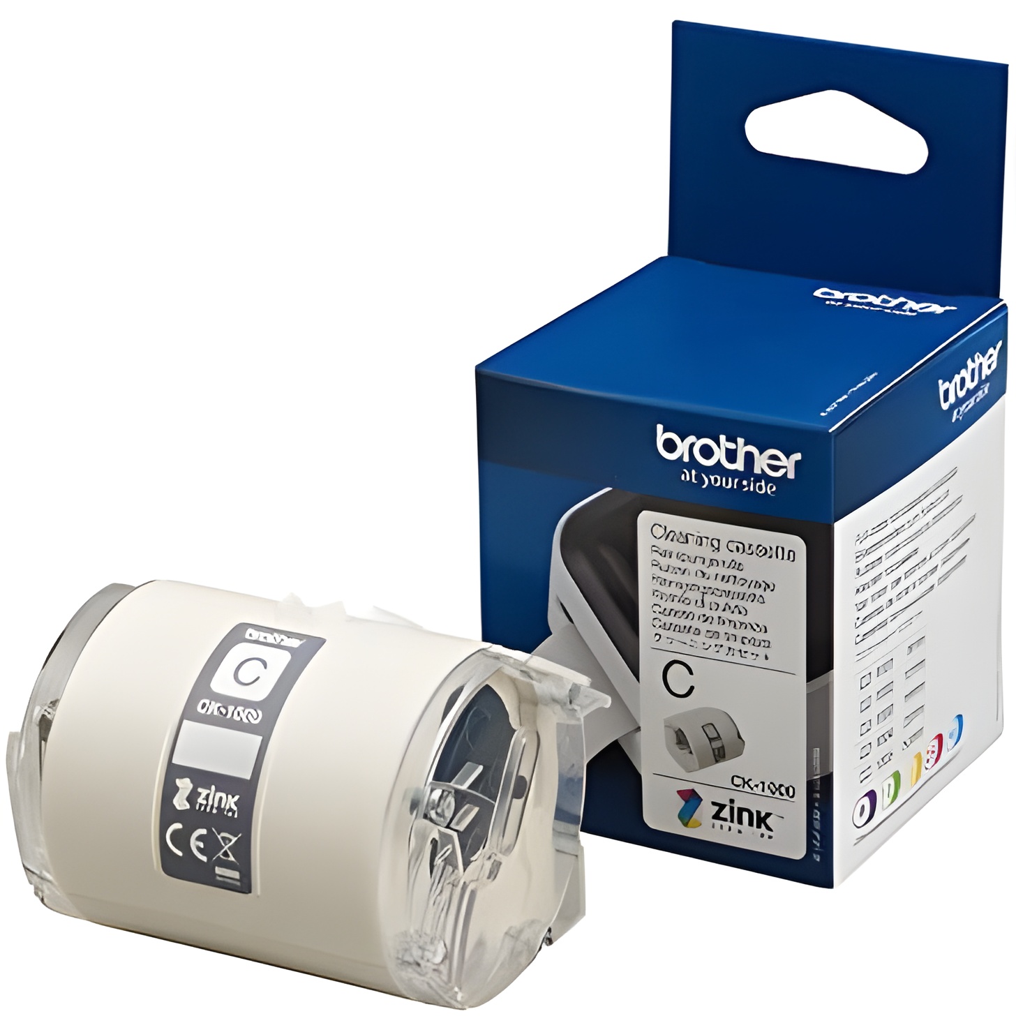 Brother Consumibles VC500W CK1000 - Rodillo de Limpieza para P-touch 2mx50mm Blanco