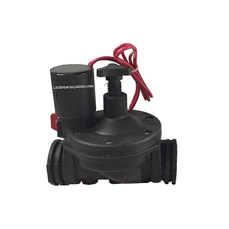 SUINGA Electrovalvula de Riego 1" Suinga | Electroválvula Jardin 24V con Regulador | Valvula de Riego para Programador Electrico