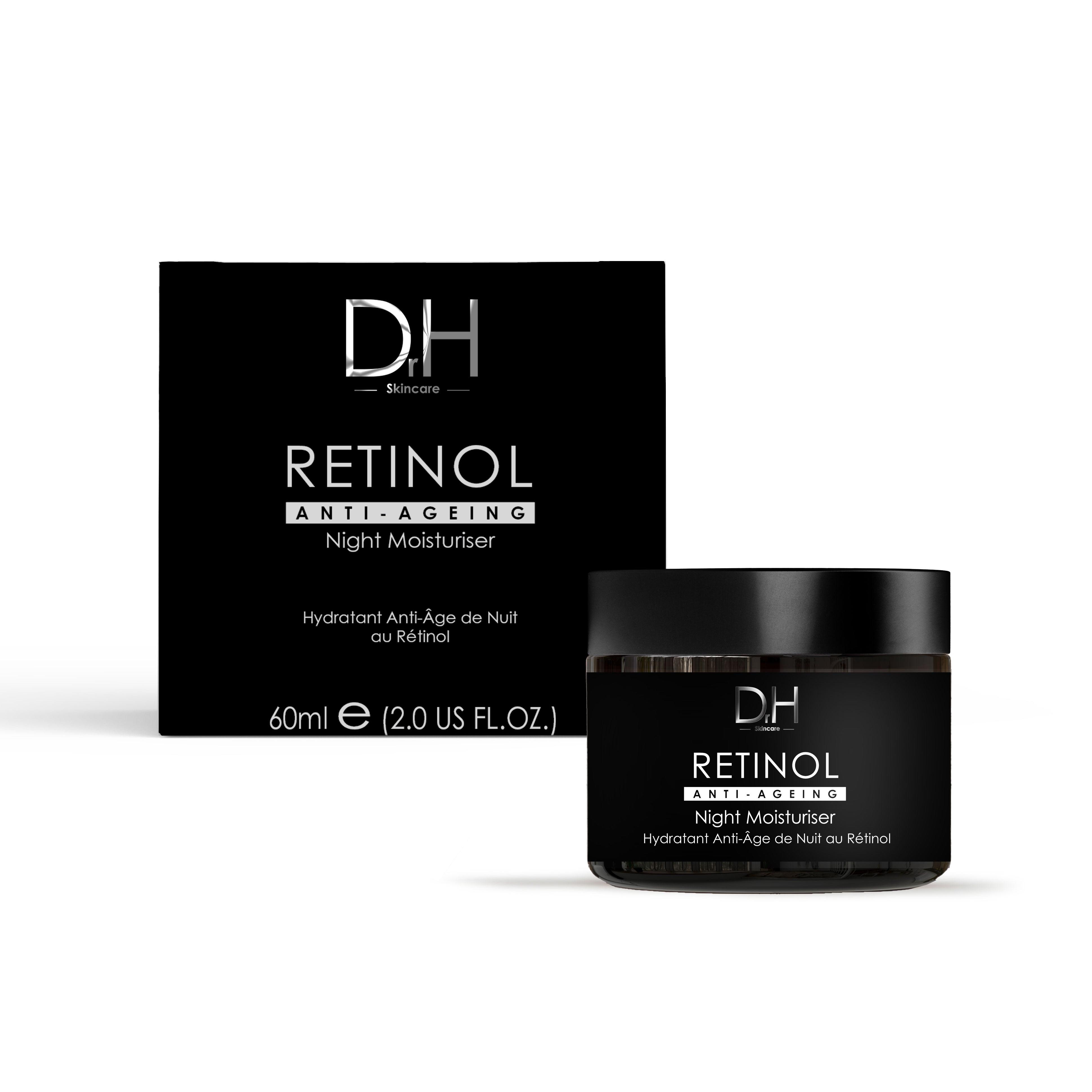 skinChemists Dr H Crema de Noche Hidratante con Retinol y Ácido Hialurónico Anti-edad 60ml