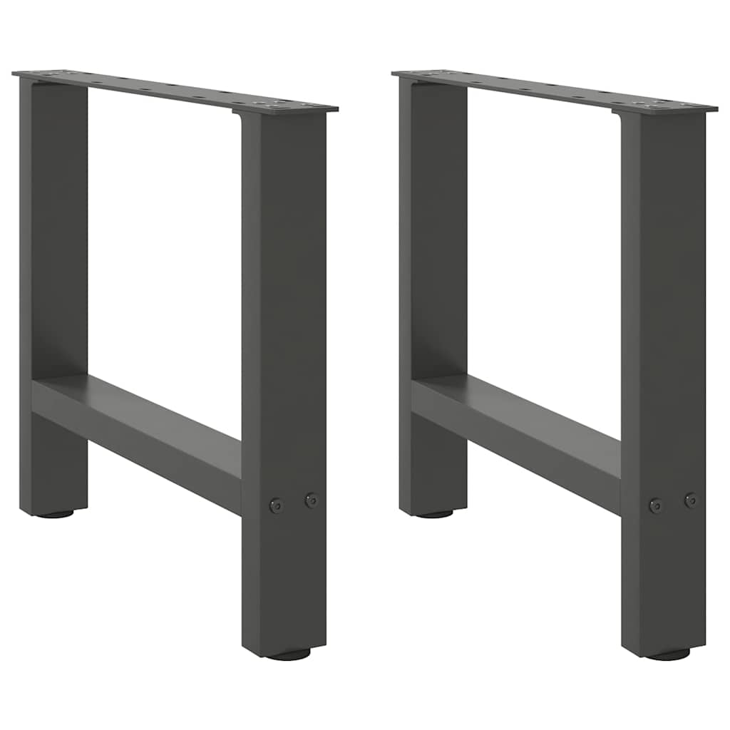 vidaXL Patas para mesa de centro (2 unidades, 60 x 42-43 cm, acero)