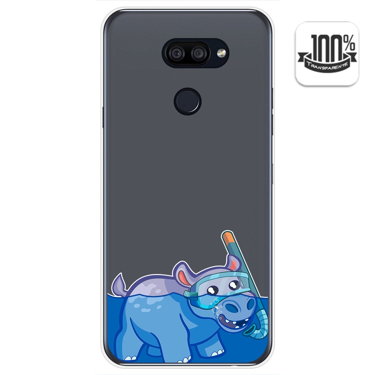 Tumundosmartphone Funda Gel Transparente para Lg K40S diseño Hipo Dibujos