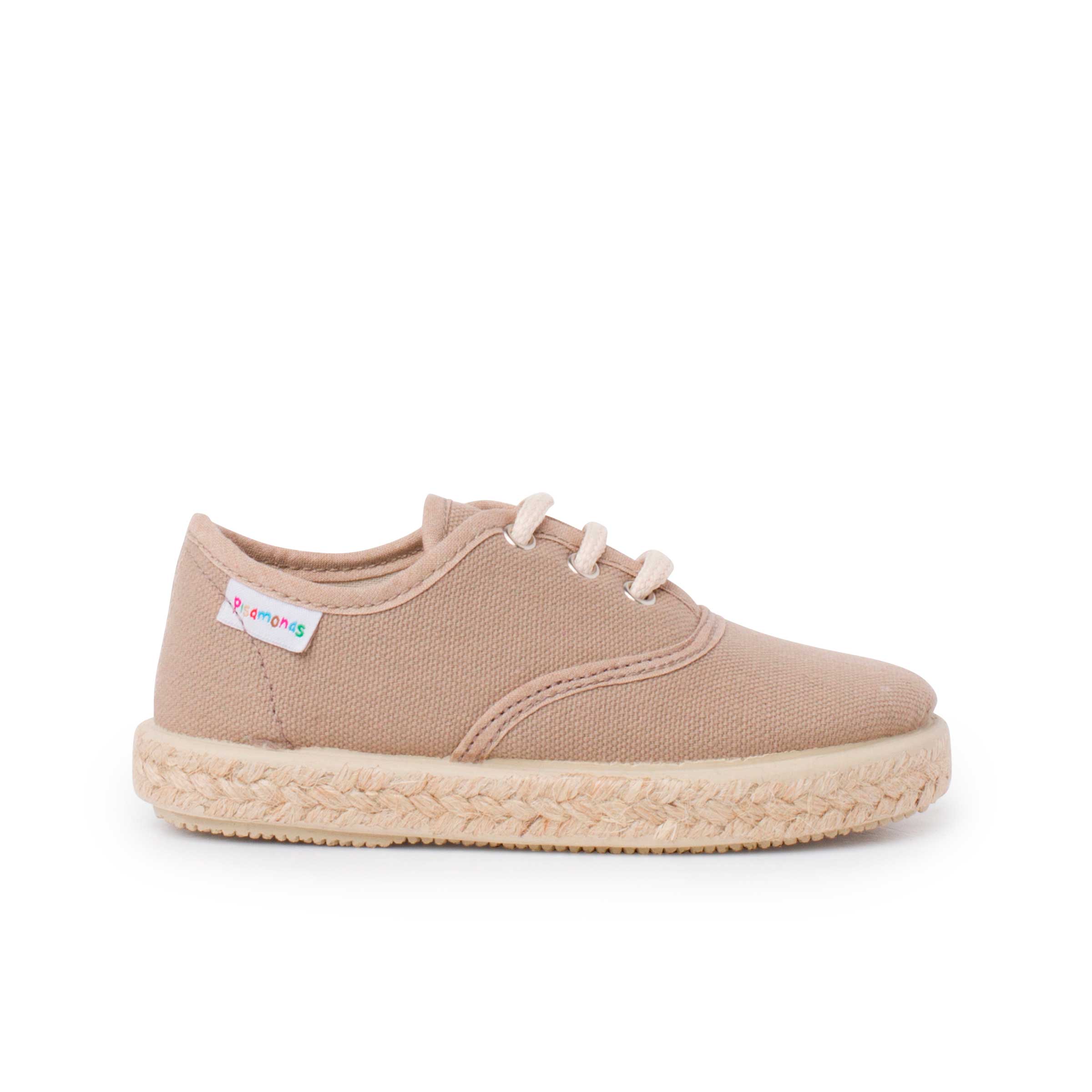 Pisamonas zapatillas lona cordones suela alpargata