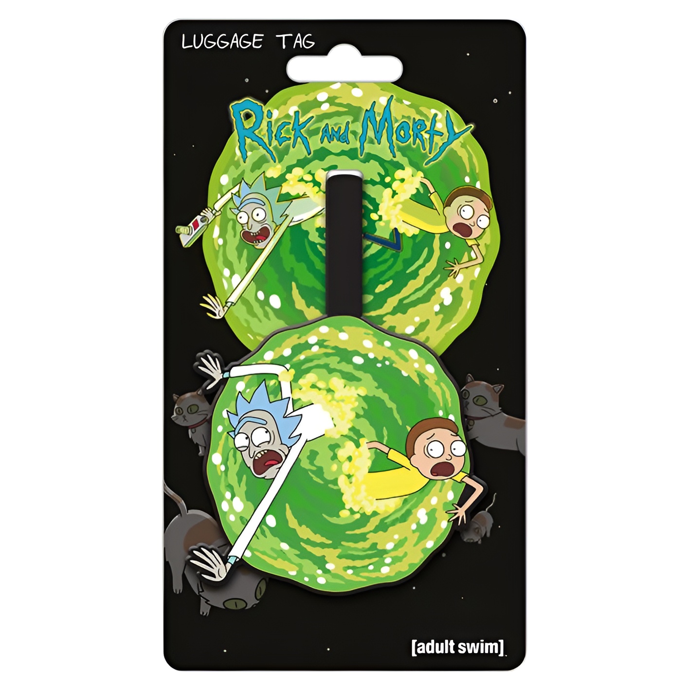 Grupo Erik Erik Erik Erik Erik Erik Erik - Etiqueta de Equipaje Rick y Morty Portal - Funda de Mochila para Acampadas y Senderismo