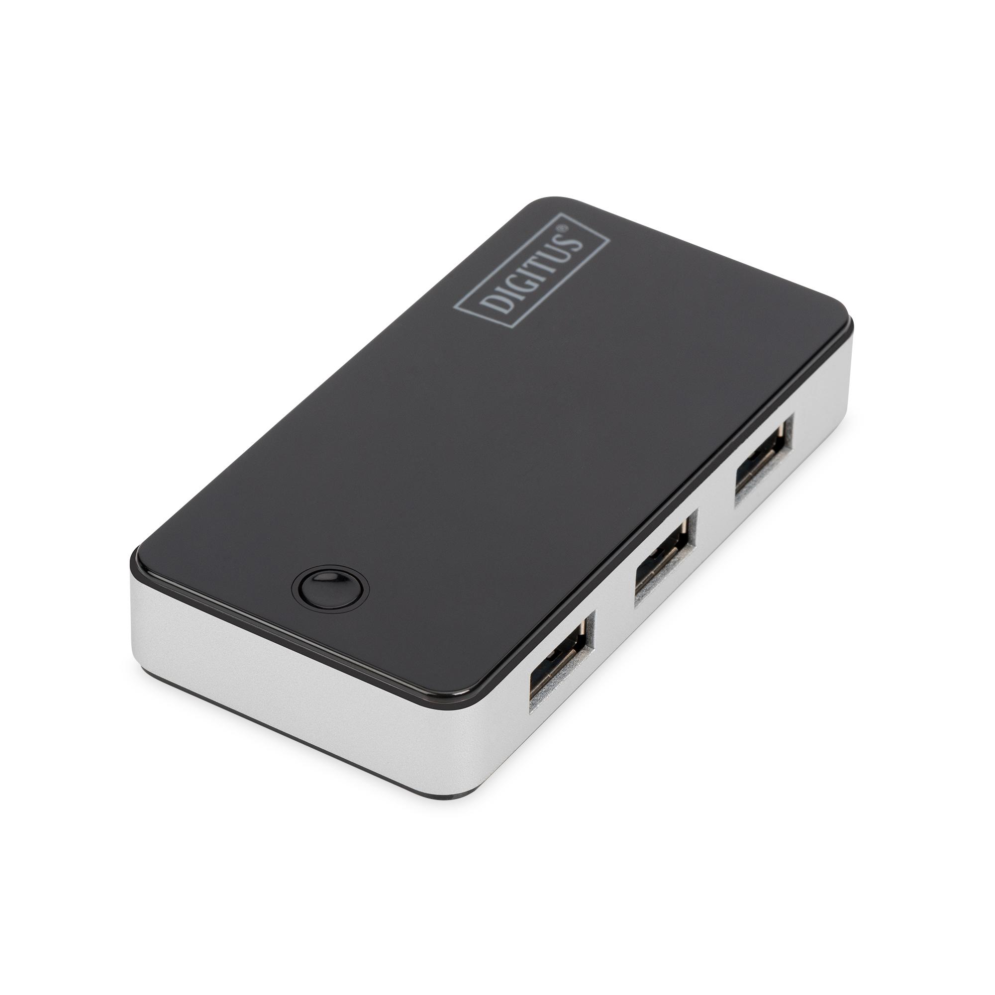 Digitus | Concentrador USB de 4 puertos | DA-70231 | Concentrador USB | Número de puertos USB 3.0 (3.1 Gen 1): 4