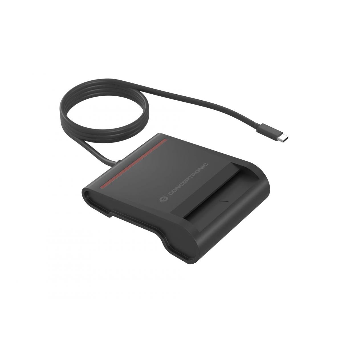 Conceptronic scr01bc smart card reader indoor usb type c black
