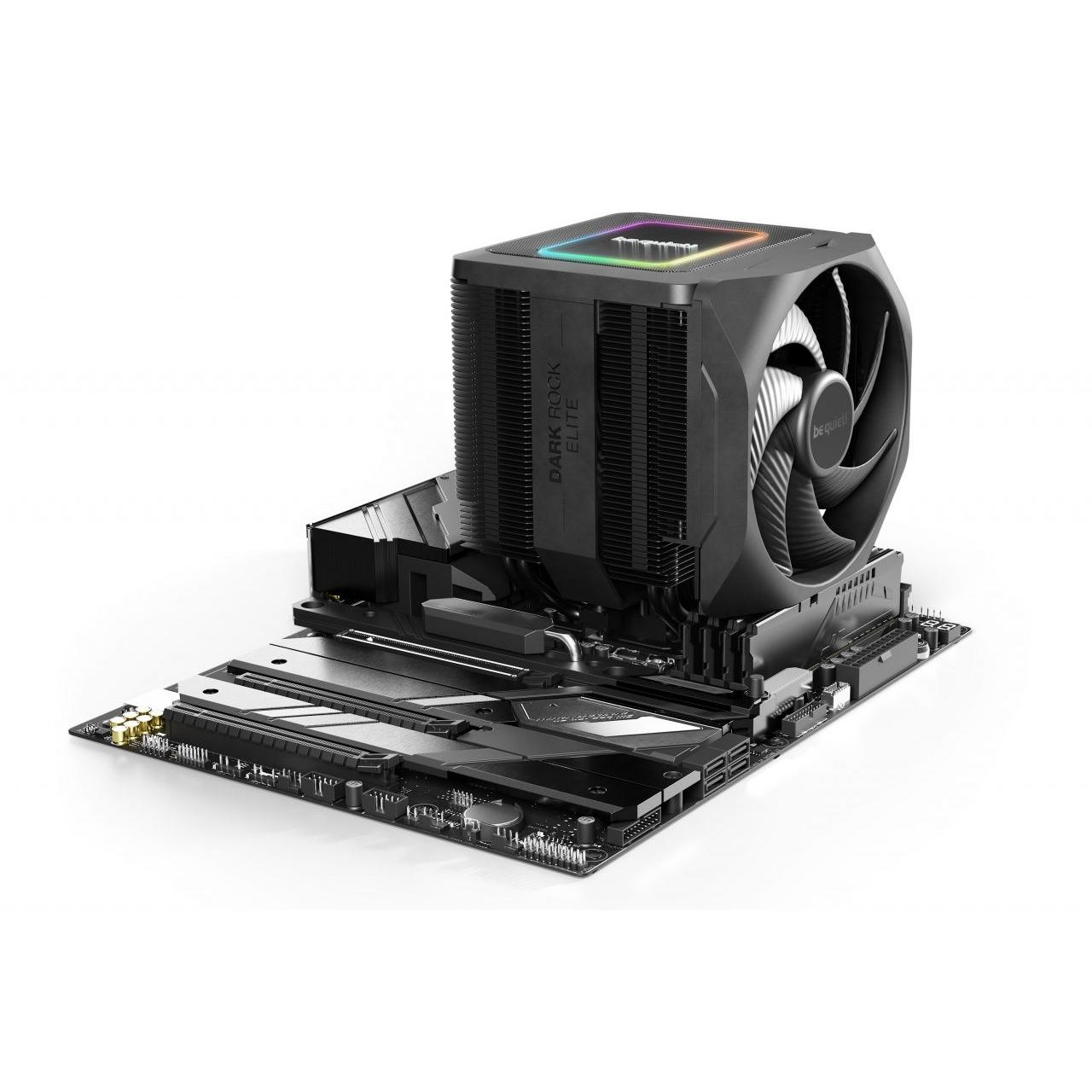 Be Quiet! - Refrigerador de aire para procesador Dark Rock Elite 13,5 cm negro con disipación térmica silenciosa para torre