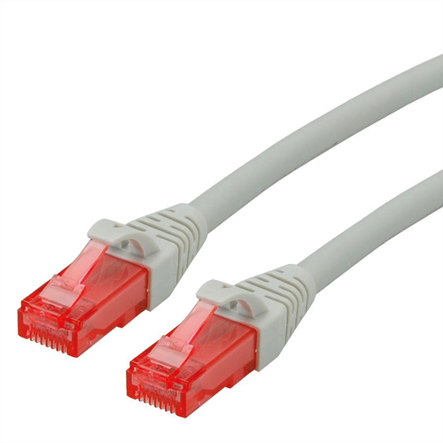 ROLINE Cable de conexión Cat.6 UTP, Nivel de componente, LSOH, Gris, 7,5 m