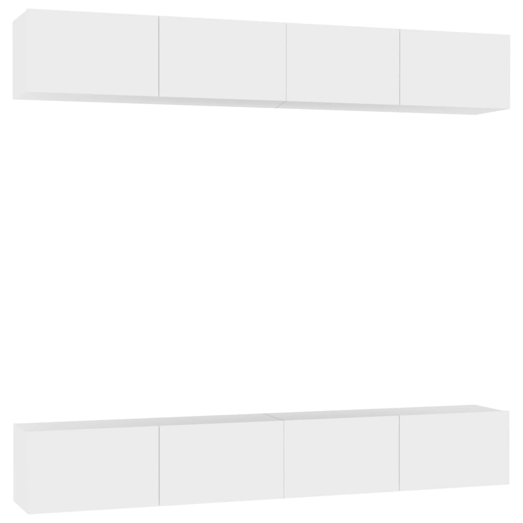 vidaXL Muebles de salón 4 piezas 100x30x30 cm, Mueble de Salon, Mueble TV, Mueble TV salon, Mesa de TV, Mueble tele