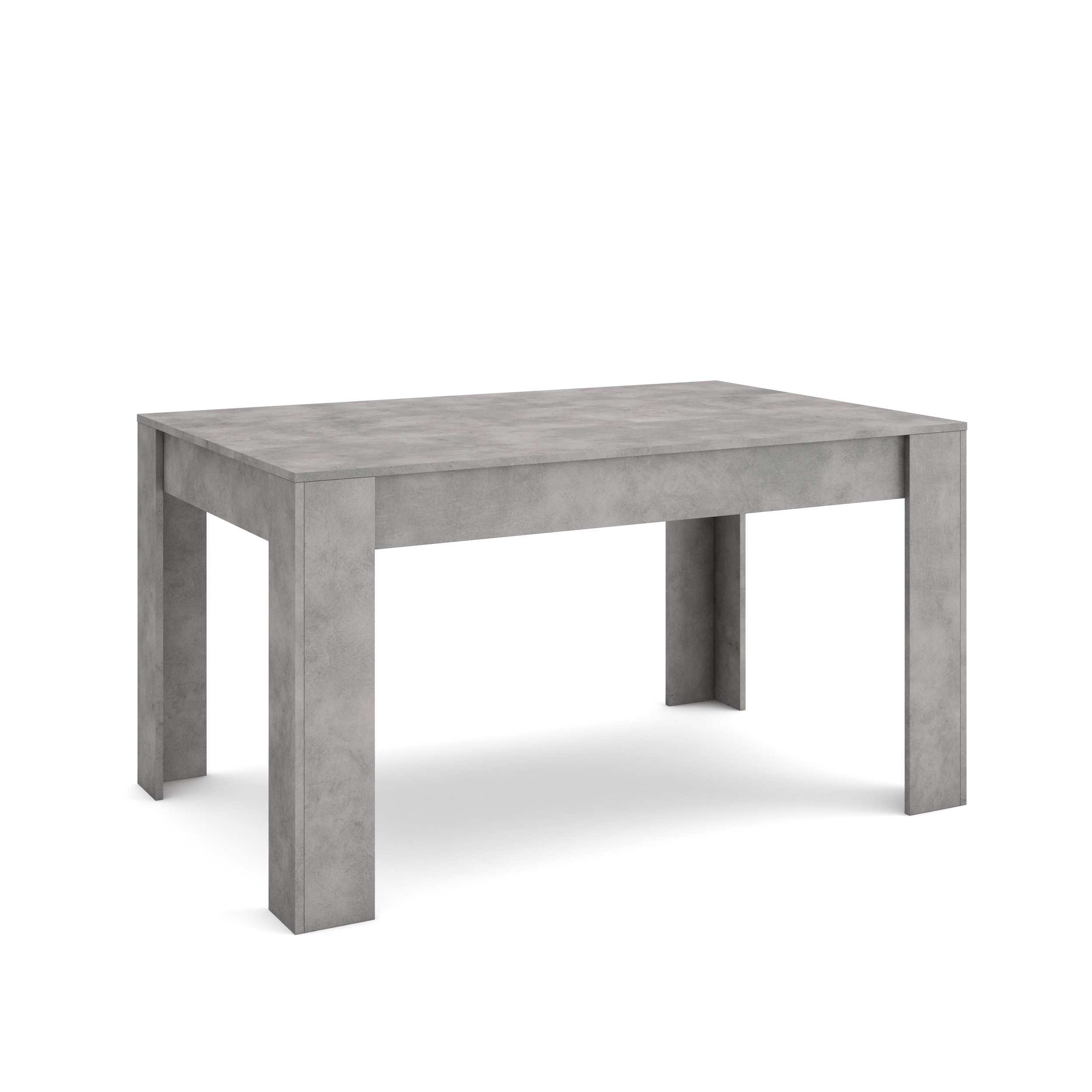 Skraut Home, Mesa Comedor, Mesa Fija Cocina y Salón, 140x90x76cm, Para 6 comensales, Muebles Comedor, Estilo Moderno