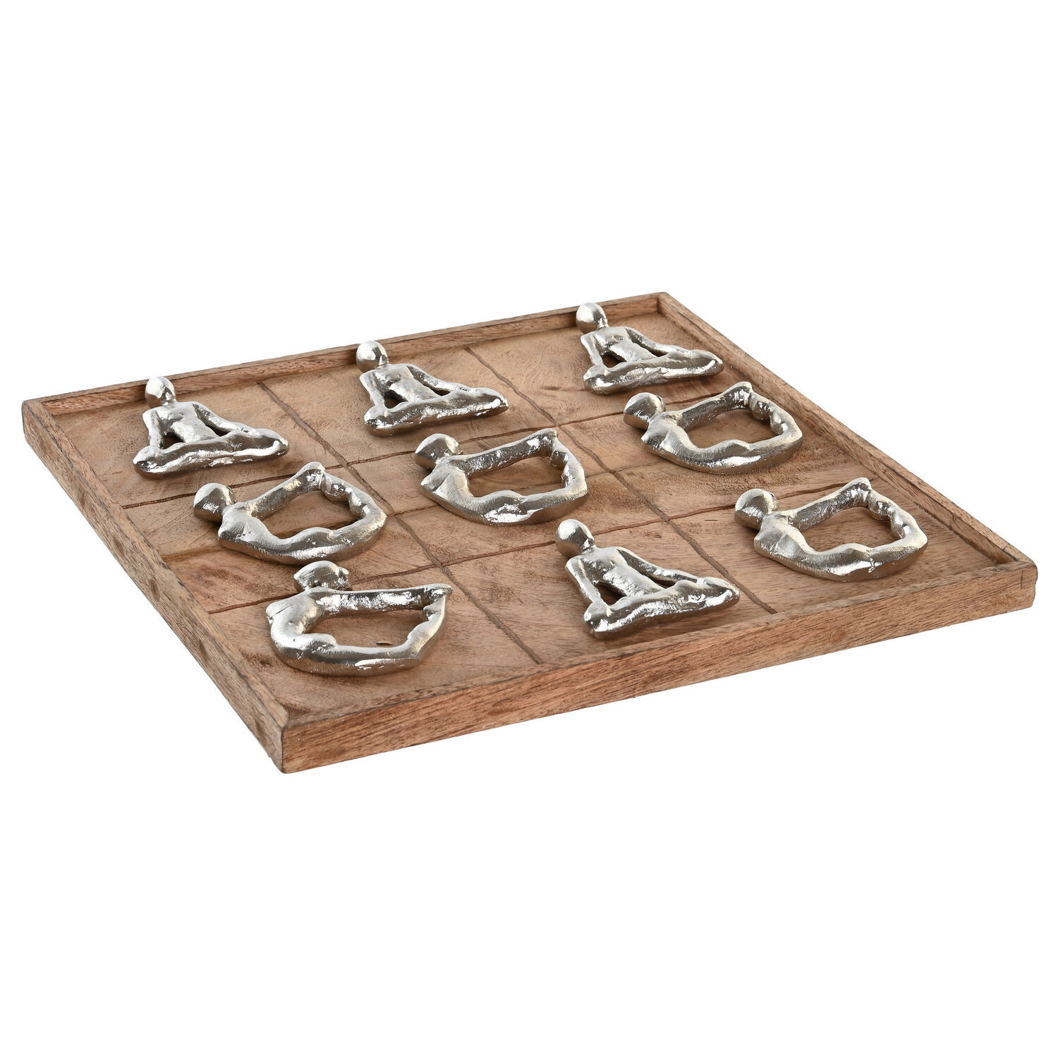 Juego de mesa mango aluminio 32x32x3 tres en raya , El mejor complemento para tu hogar.