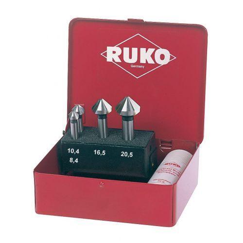 Juego de 4 avellanadores cónicos din 335 forma c hss 90° para aluminio