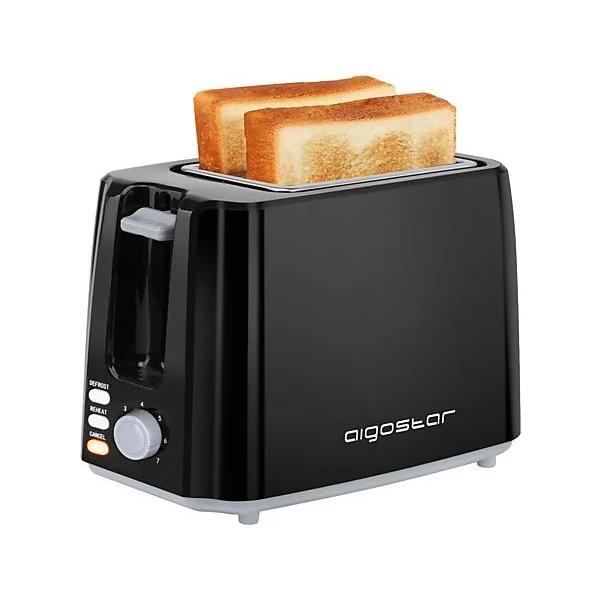 Tostador Aigostar Warrior 2 Ranuras 750W Negro - 7 Niveles Tostado