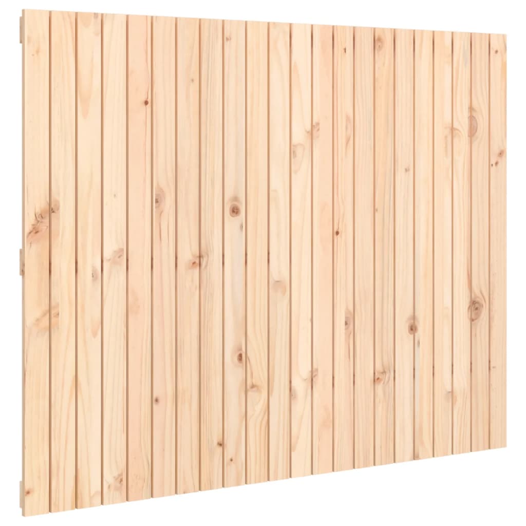 vidaXL Cabecero de cama de pared madera maciza de pino 140x3x110 cm