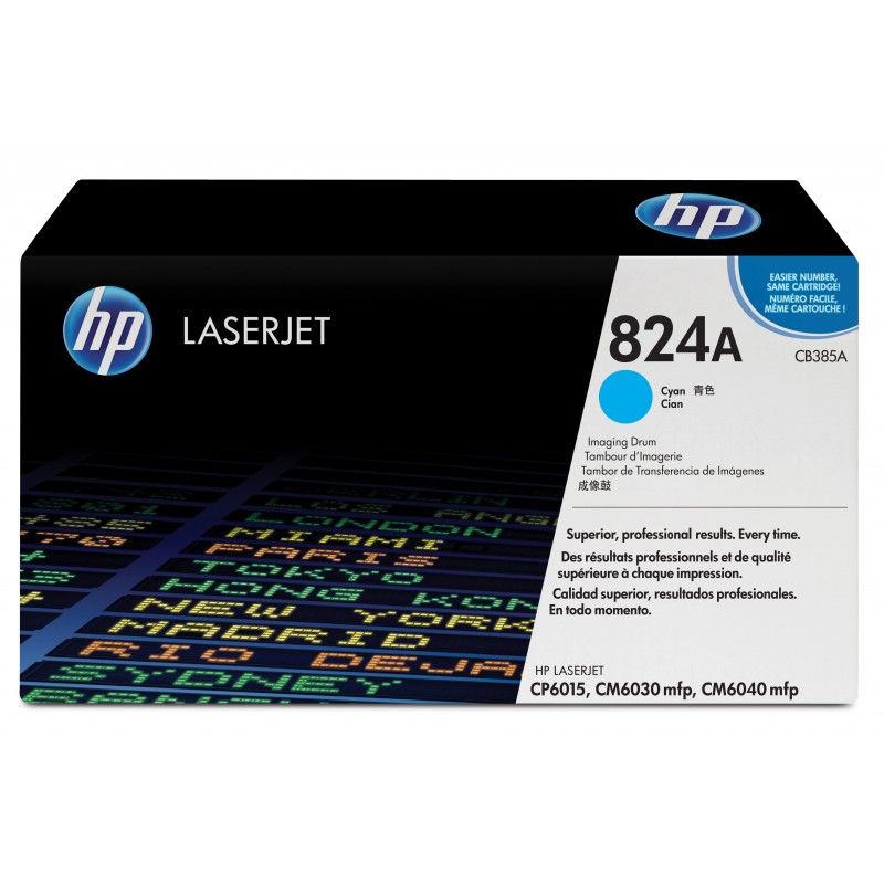 HP - Tambor de imágenes LaserJet 824A cian CB385A