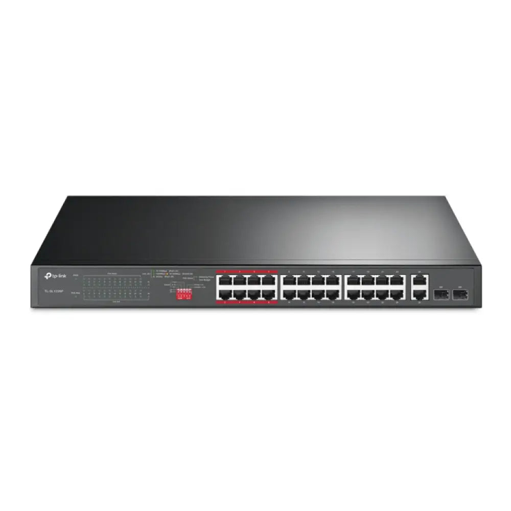 TP-Link TL-SL1226P Switch 24 Puertos Fast Ethernet 2 Gigabit PoE