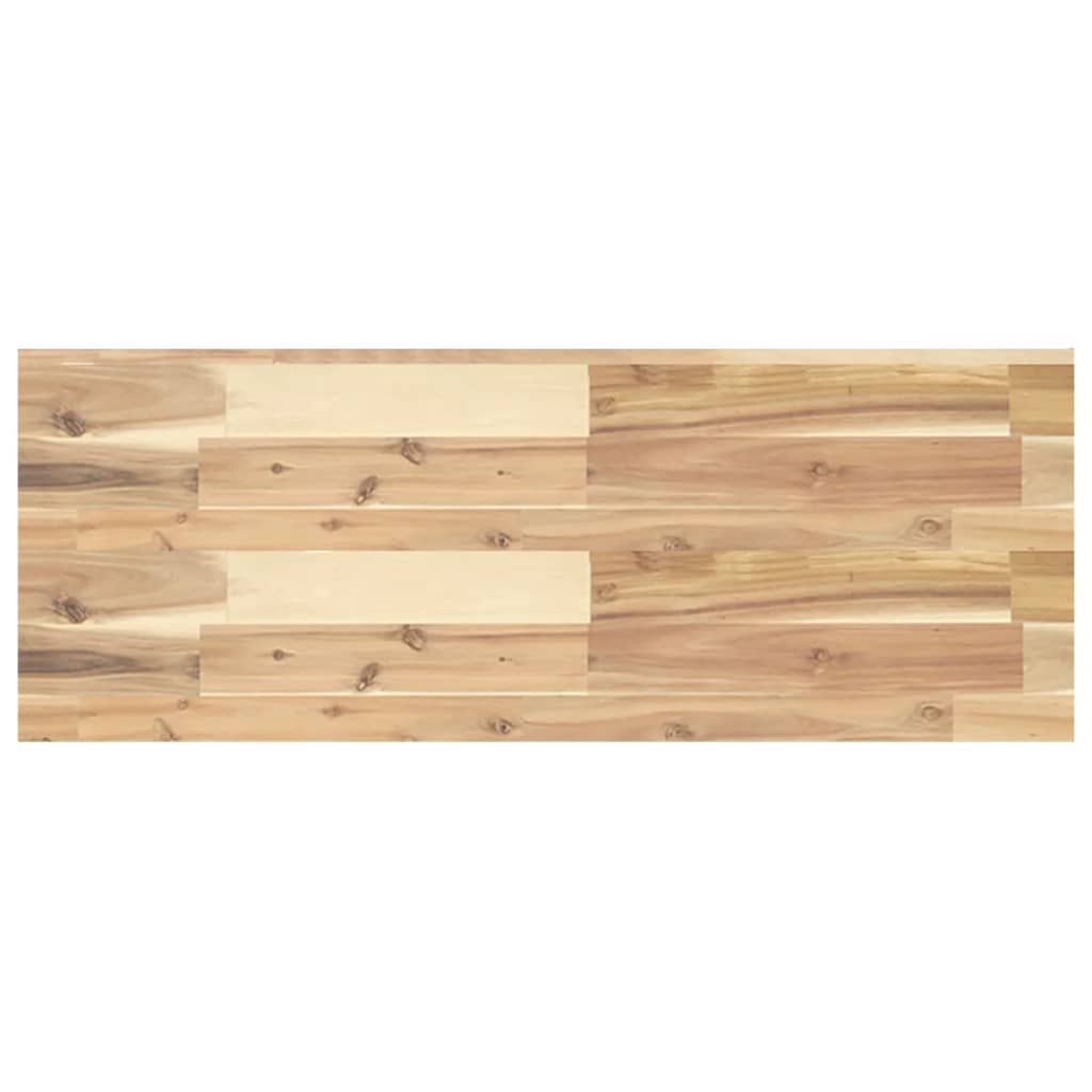 Vidaxl Estantería Flotante Madera Acacia Maciza Aceite 100x30x4cm Marrón