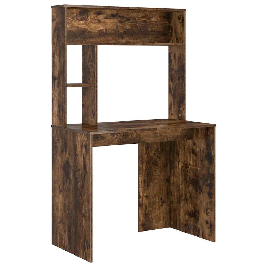 vidaXL Escritorio Roble ahumado 91 x 50 x 149 cm Madera de ingeniería