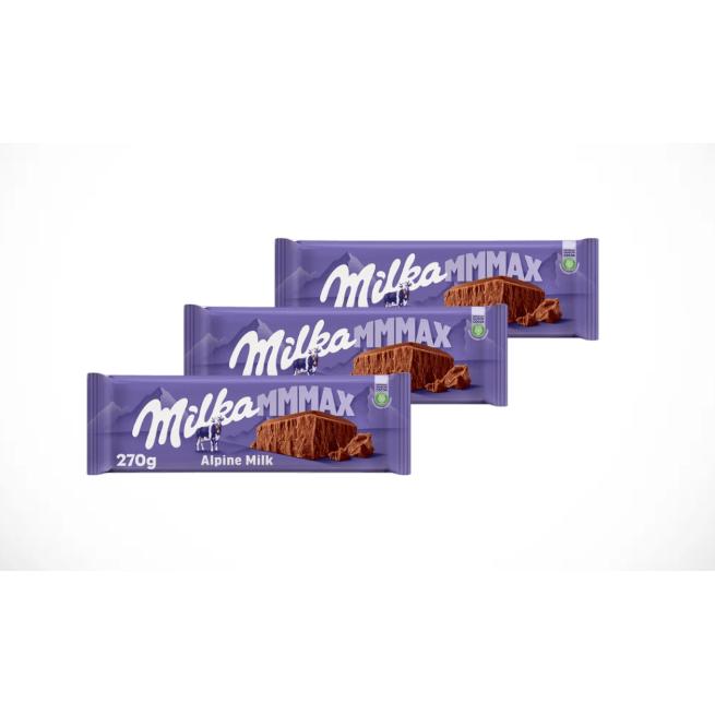 Varios - CHOCOLATE CON LECHE MILKA 270 G 3ud (total 0.81kg)