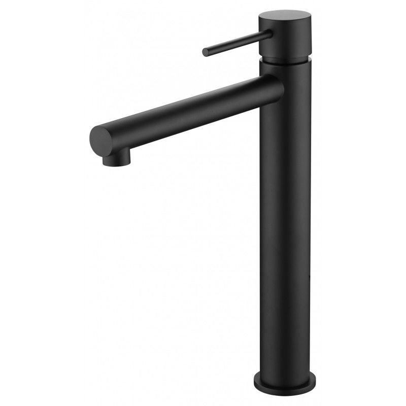 Imex Milos BDYS045-3NG grifo para lavabo sobre encimera de caño alto acabado negro mate