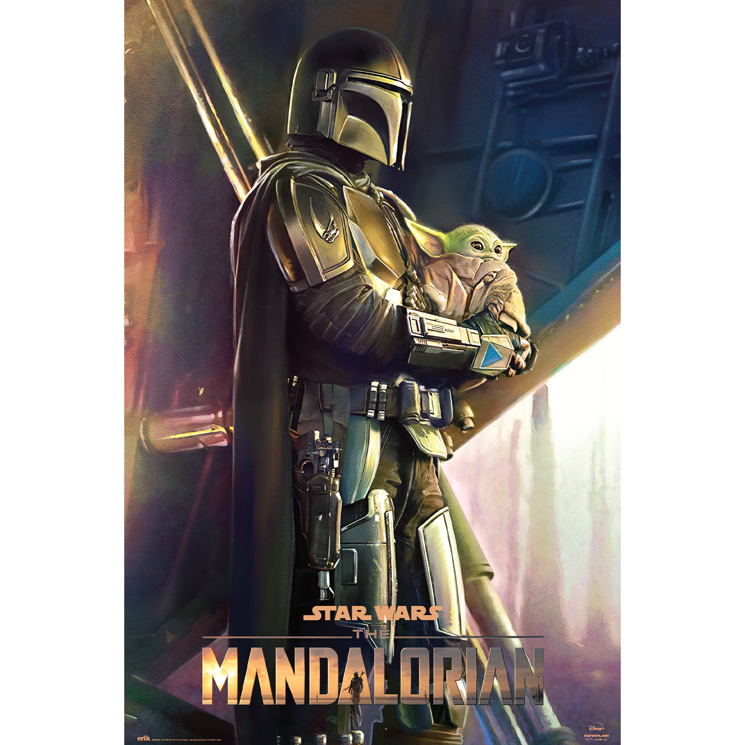 Bticino Poster Star Wars The Mandalorian Clan Of Two - 61 X 91 5 Cm - Papel de Brillo 150 Gr - Envío Enrollado
