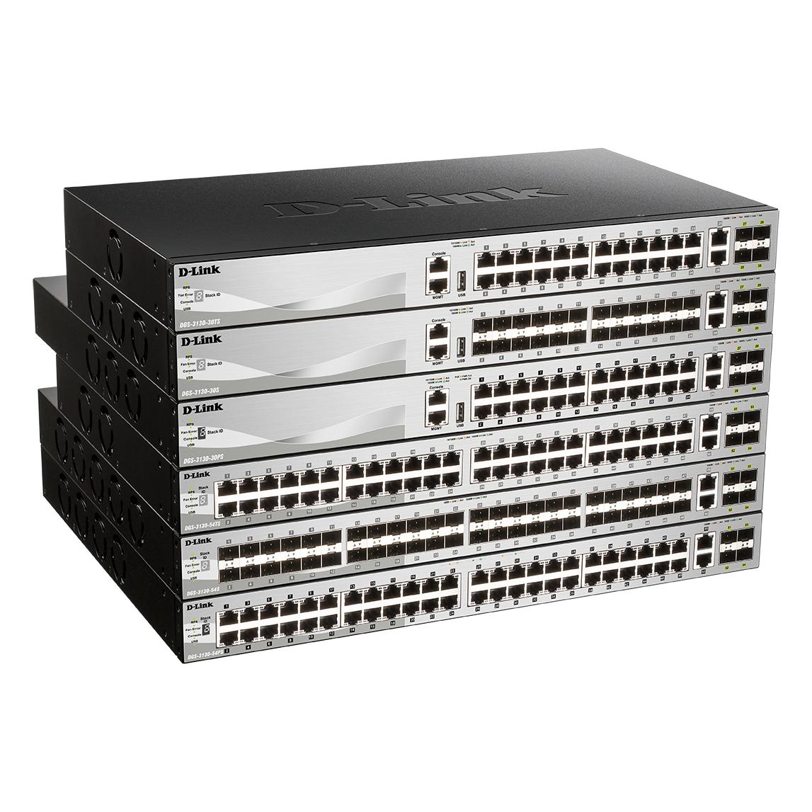 Switch Dlink DGS-3130-30PS/E Gestionado L3 Gigabit Ethernet Poe Gris