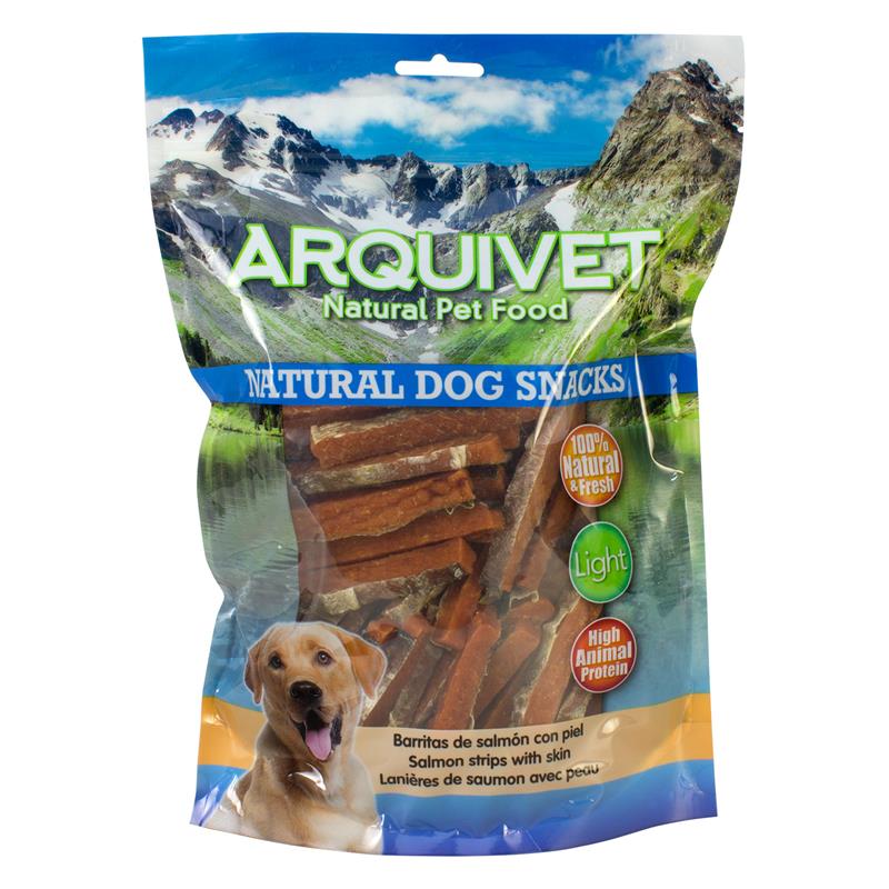 Snack para Perros Barritas De Salmon 1 Kg. Arquivet. Snack 100% natural bajo en grasa light