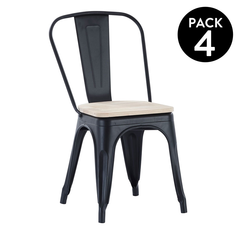 Pack 4 sillas de comedor Tolix