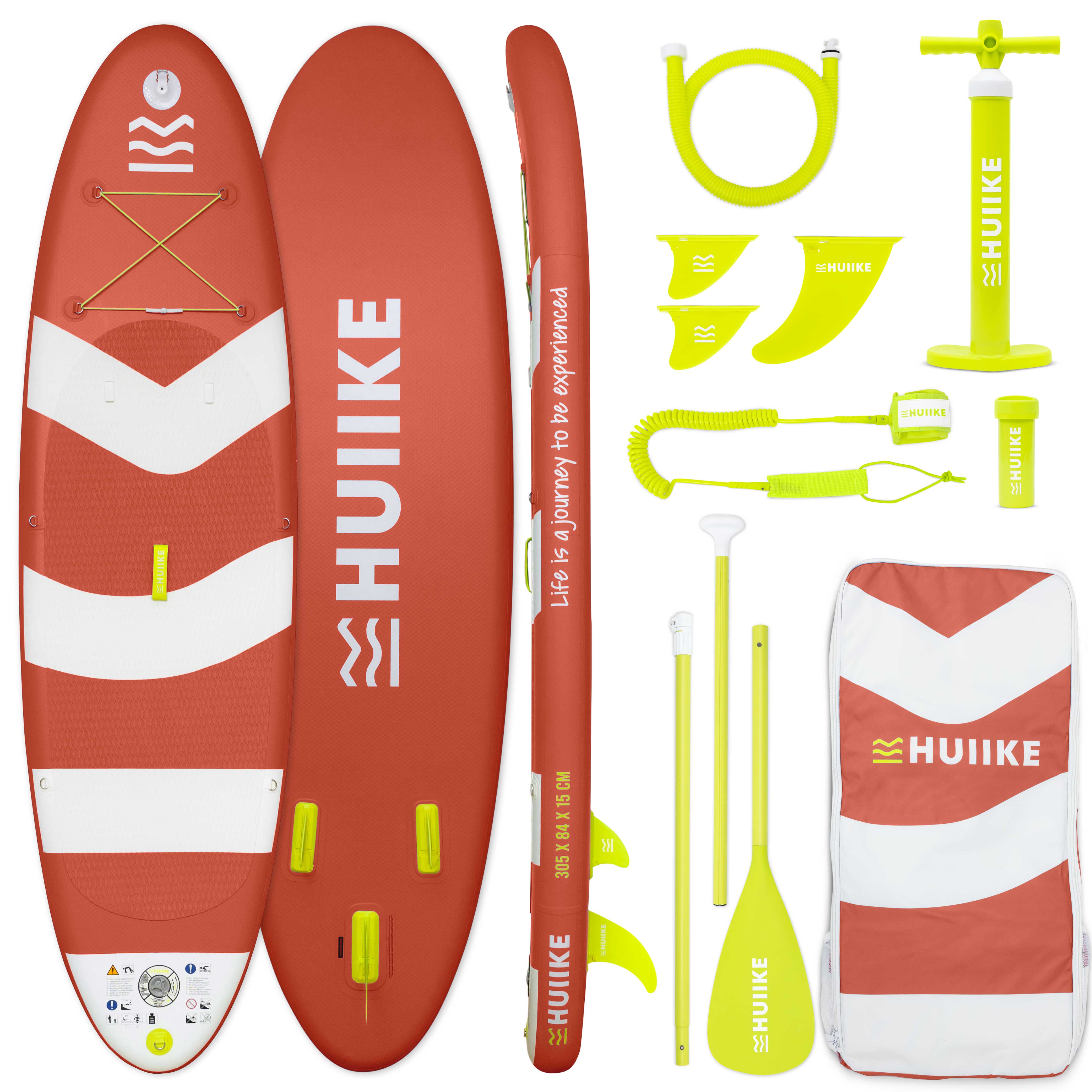 Tabla Paddle Surf Hinchable con Accesorios Premium - HUIIKE | Tabla Padel Surf Hinchable con Remo de Aluminio Inflador Leash | PadelSurf Stand Up Paddle Board Gran Estabilidad Resistencia | SUP Board