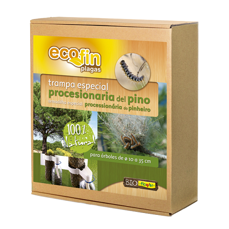 FLOWER ECOFIN Trampa para Procesionaria del Pino, 100% Natural, para Árboles de Ø 10 a 35 cm de tronco