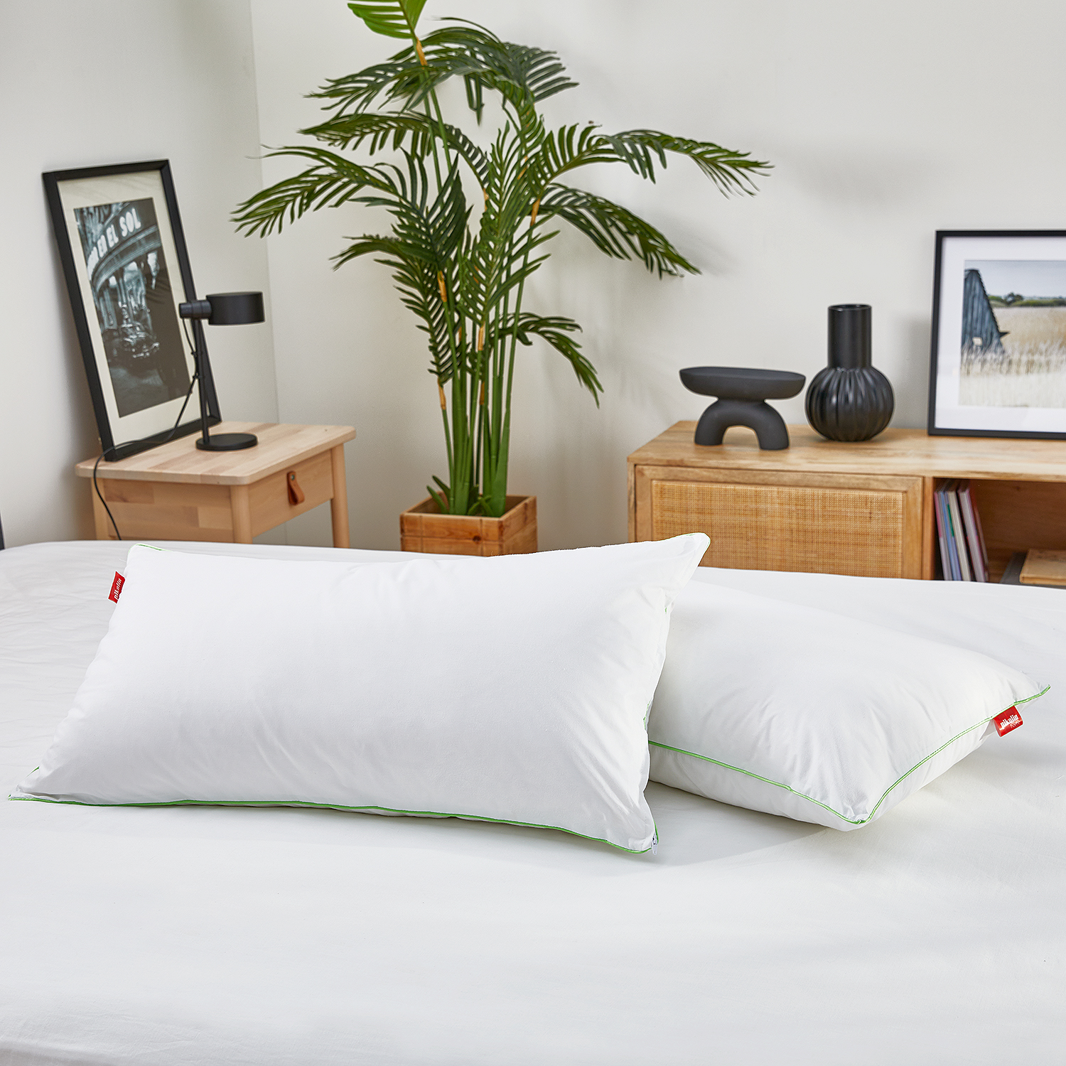 Almohada de plumón antiácaros | Firmeza Alta | PIKOLIN HOME