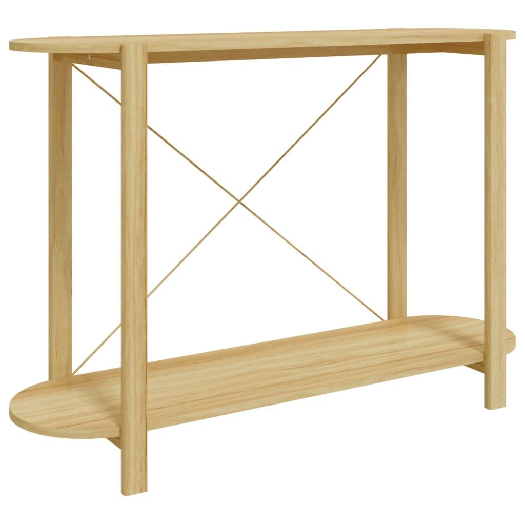 Vidaxl Mesa Consola de Madera Contrachapada 110x38x75 Cm Blanco