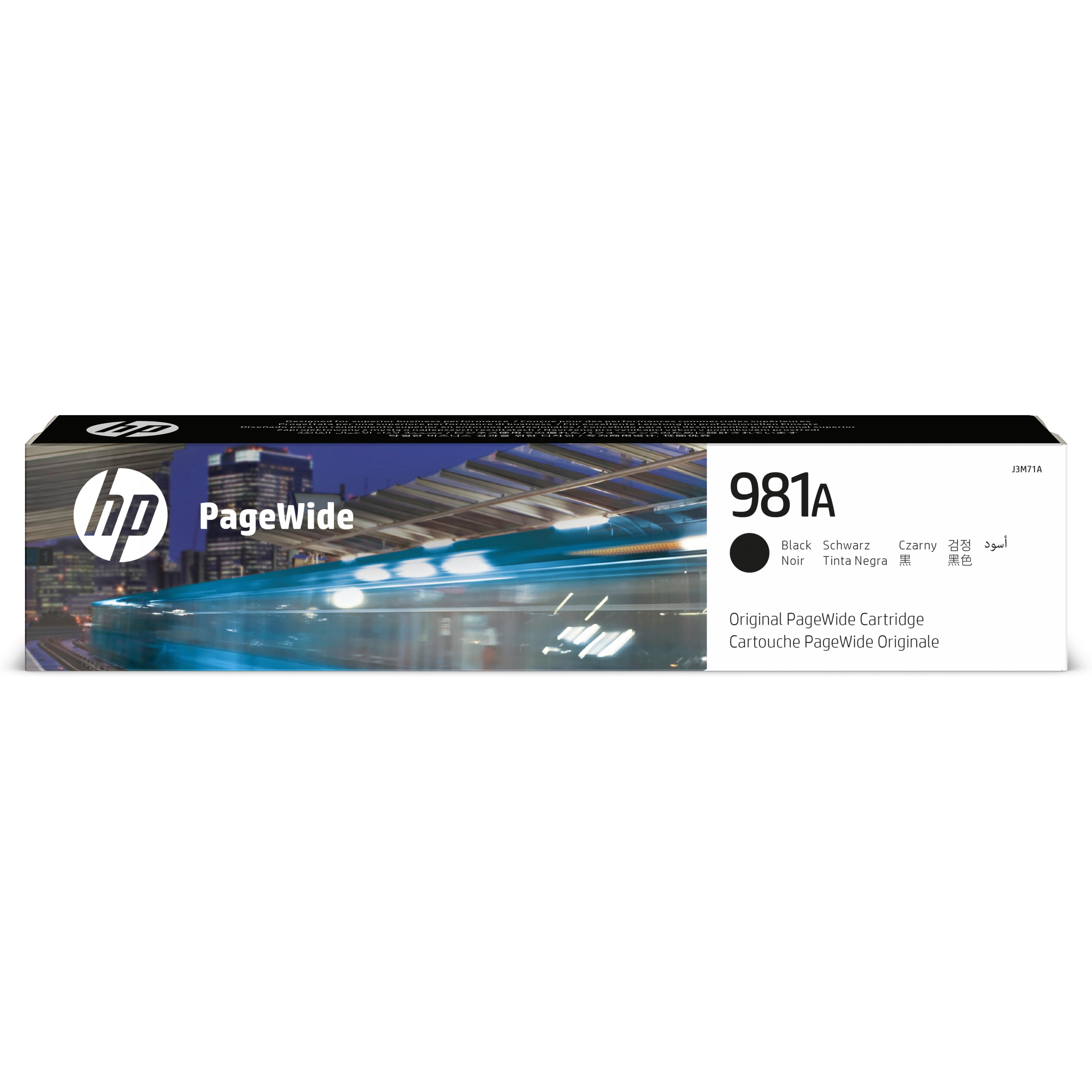 HP 981A, Original, Tinta a base de pigmentos, Negro, HP PageWide Enterprise Color MFP 586dn, HP Page