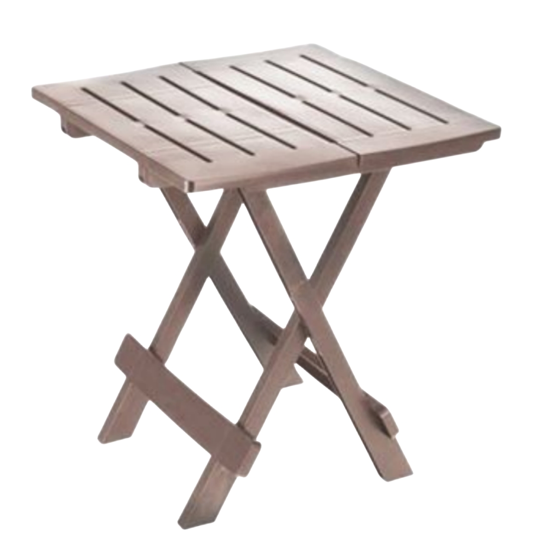 STARLEY-Mesa Plegable Plástico Topo Adige,Mesa de Jardín Mesa Auxiliar Plegable de Exterior para Picnic, Playa,jardín, terraza, balcón 43X45X50cm