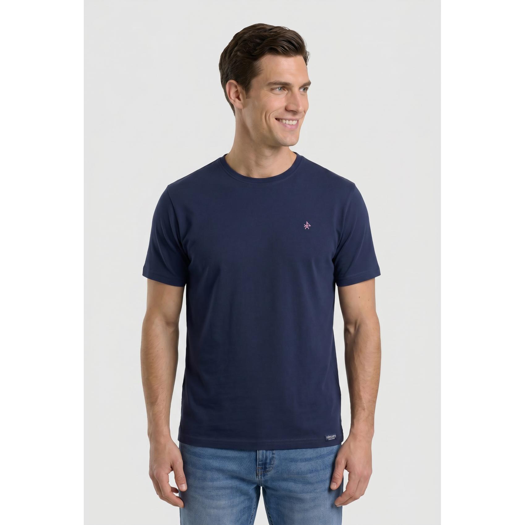 Camiseta logo Valecuatro azul marino