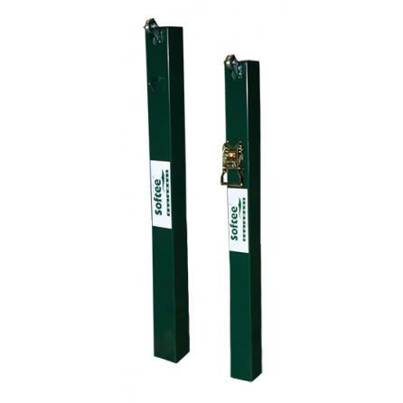 JUEGO POSTES DE PÁDEL FIJOS CUADRADOS 80X80MM SOFTEE EQUIPMENT