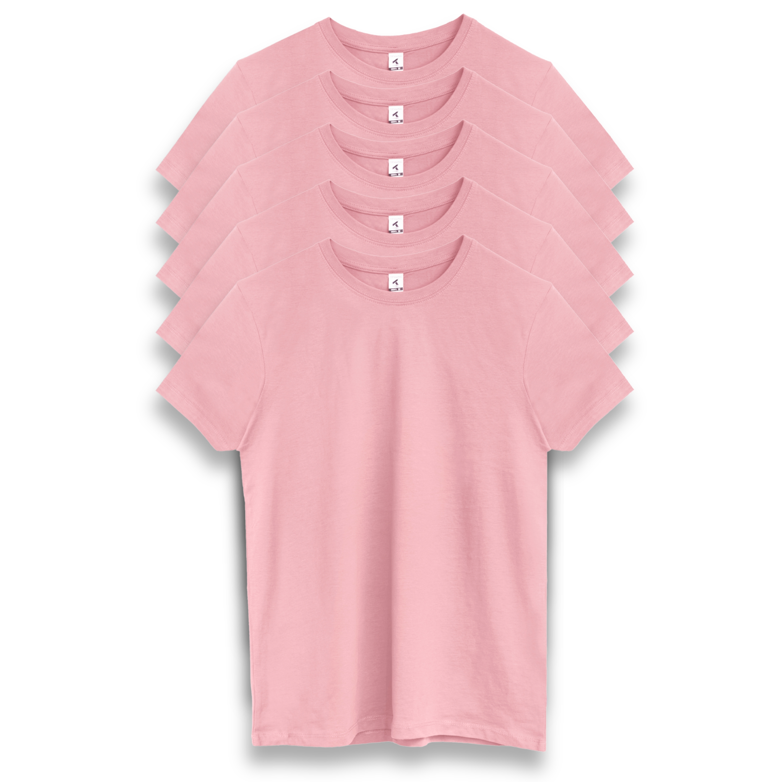Pack de 6 Camiseta SINTRA 100% algodon 155 g/m2 de TEXKING. Desde talla XS a 2XL un de cada.