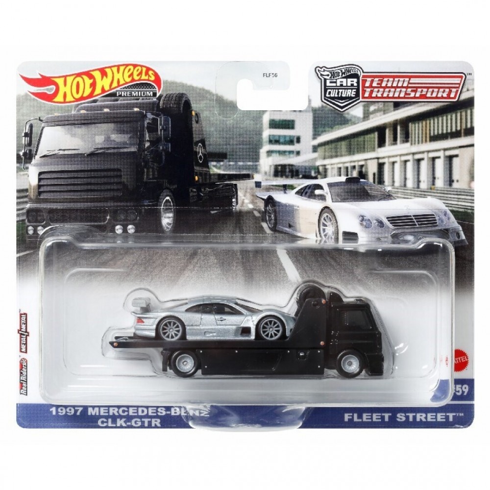 Camion de Transporte de Equipos Hot Wheels Surtido/Modelo aleatorio (Una unidad)(Mattel FLF56)