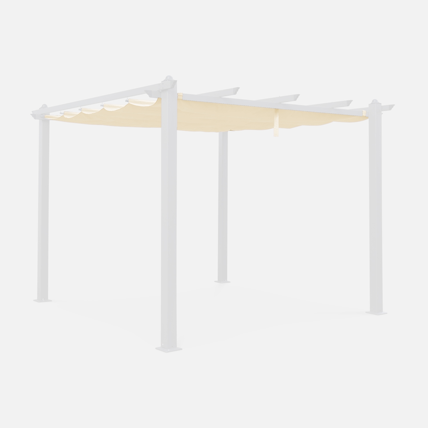 sweeek - Techo de repuesto para pérgola 3x3m , Cubierta de pérgola Condate , 277x250x1