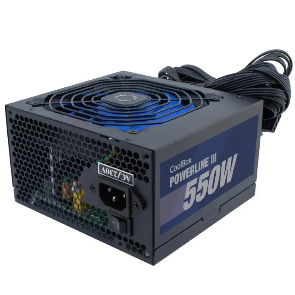 Fuente Alimentación Fuente de Alimentación CoolBox Powerline III 550W 85% EFI ATX Negro