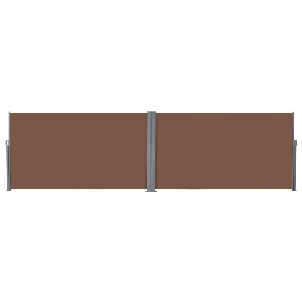 vidaXL Toldo Lateral Retráctil 160x600 cm Color Marrón, Negro, Crema