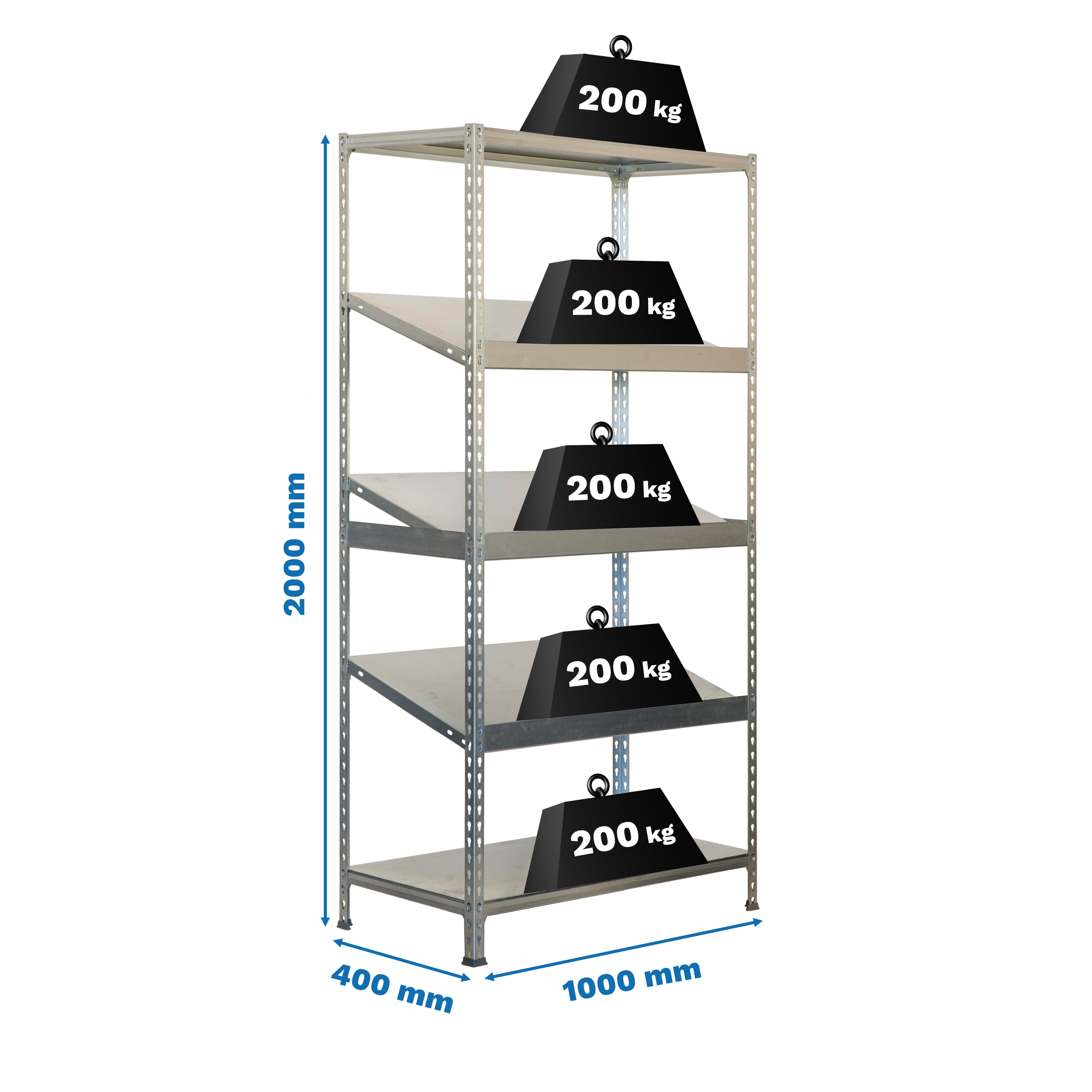 Estantería SIMONRACK SIMONRACK SimonrackSimonexpo plus 5/400-3 galvanizado