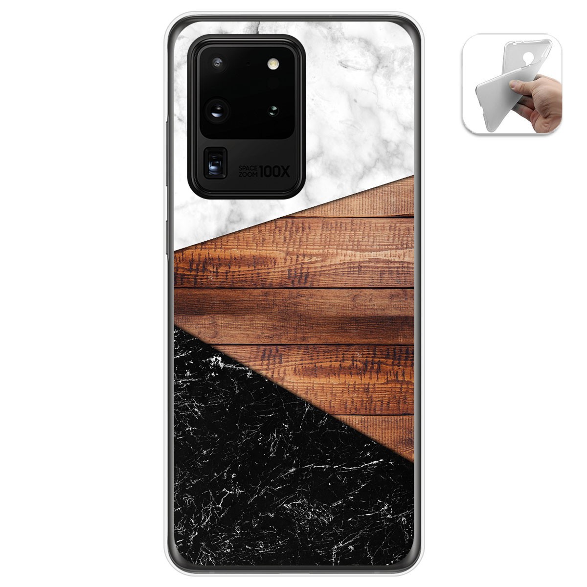 Tumundosmartphone Funda Gel Tpu para Samsung Galaxy S20 Ultra diseño Mármol 11 Dibujos