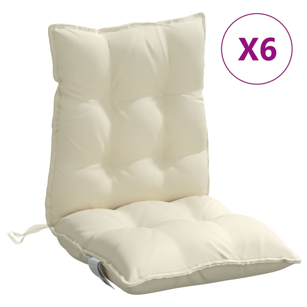 Vidaxl Cojines de Silla con Respaldo Bajo - Tela Color Antracita