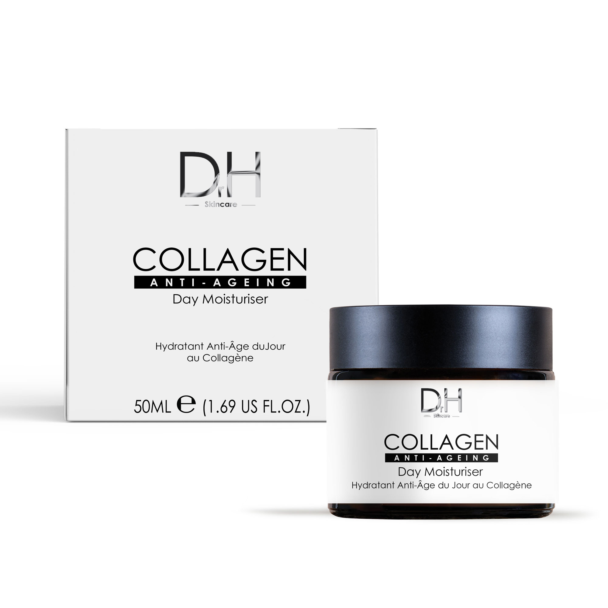 skinChemists Dr H Crema Hidratante de Día Antiedad con Colágeno 60ml