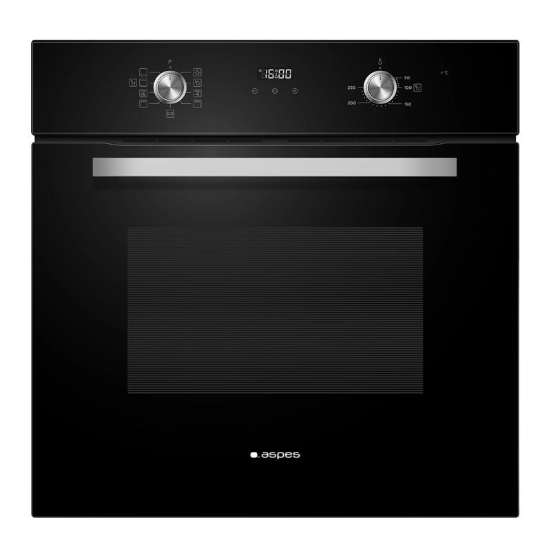 Horno Multifunción con Vapor Hidrolítico / Vapor Aspes AHM8700DCN 60cm Negro 70L  | Guías Telescópicas, Clase A