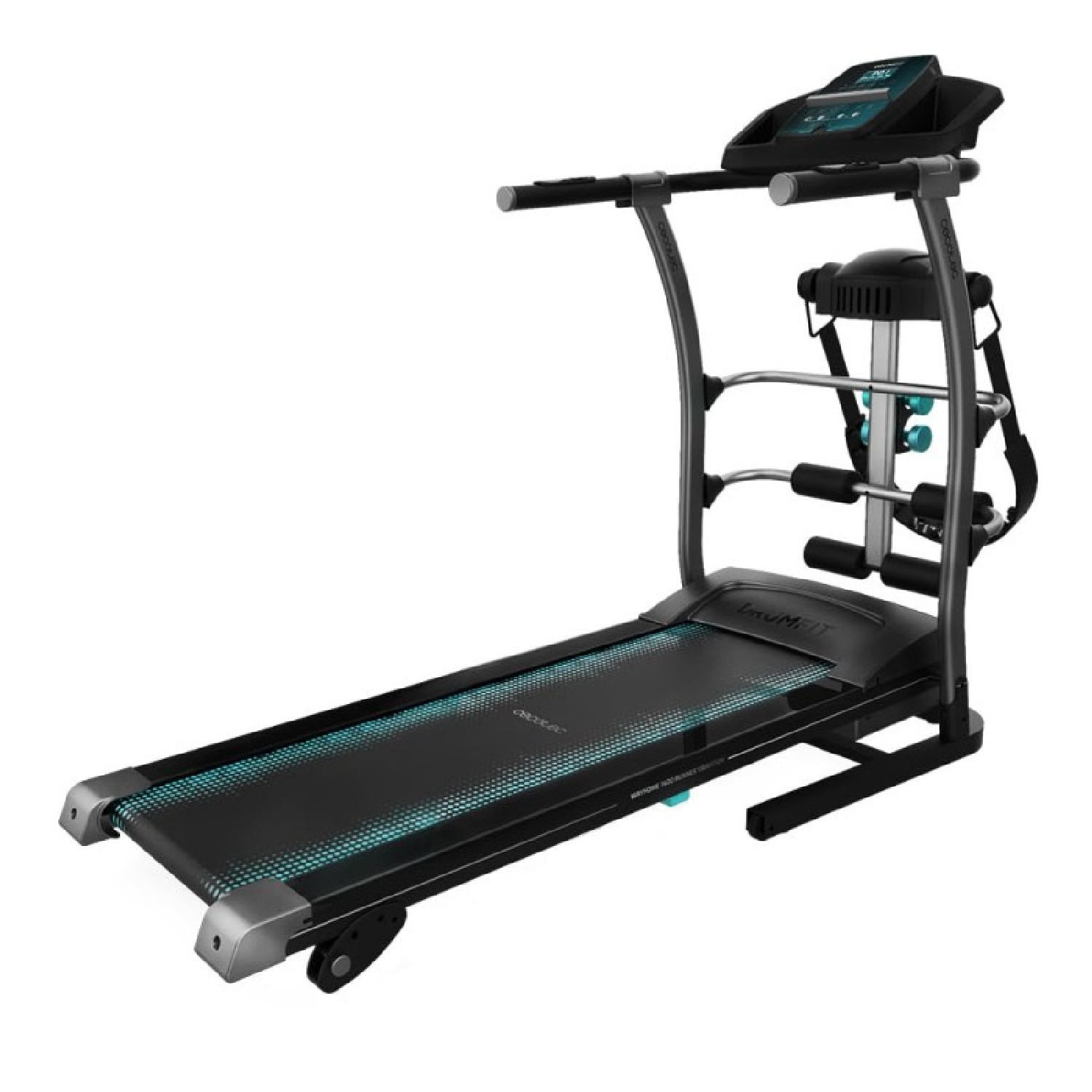 Cecotec Cinta de Correr Plegable DrumFit WayHome 1500 Sprint. 1100 W, De 1  a 15 Km/h. 12 Programas, Panel de Control LCD, Superficie de Carrera de  120x40cm, Inclinación Manual, Bluetooth y Altavoces 