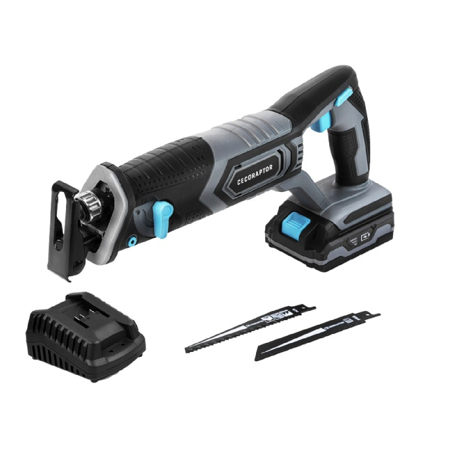 Cecotec Sierra de Sable CecoRaptor Perfect Quick&Cut 2020 Advance. 20 V y 2000 mAh, Frecuencia de oscilación de 3000 spm, Luz