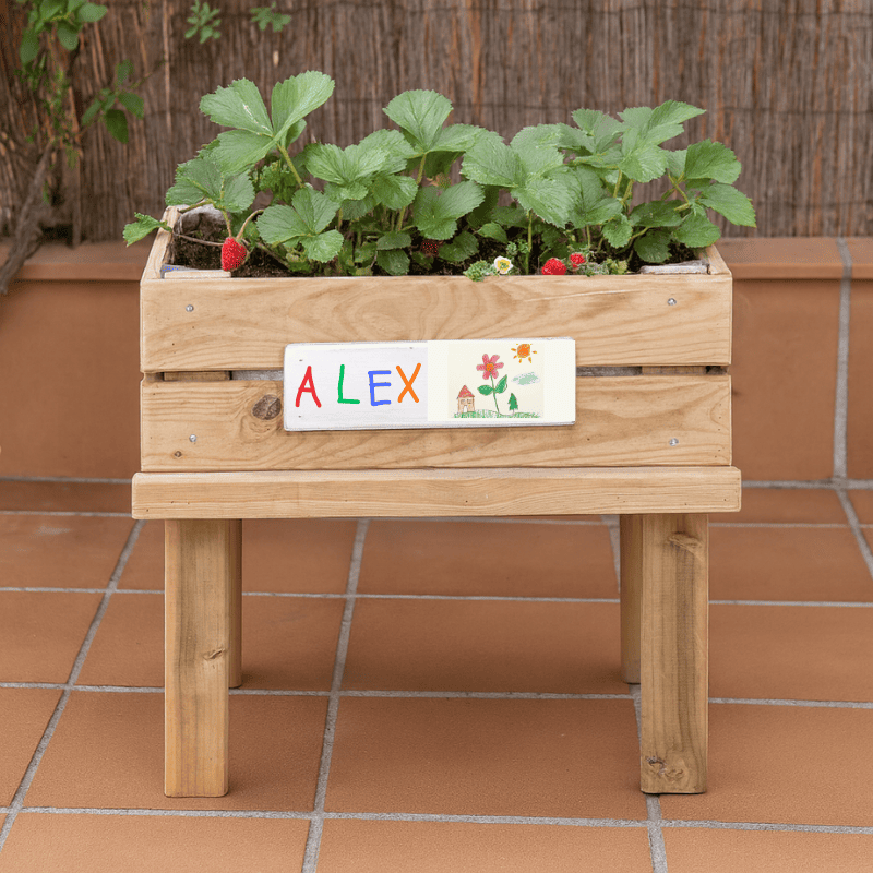 Mesa de Cultivo Infantil Personalizada 60x40x55 cm - Huerto Urbano para Niños - VidaHuerto - ENVIO GRATIS | Kumi